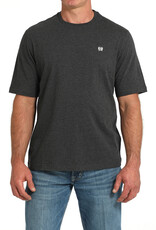 Cinch Mens Cinch Heather Black Short Sleeve T Shirt
