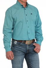 Cinch Mens Cinch Turquoise Print Long Sleeve Western Button Arena Shirt