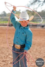 Cinch Boys Cinch Turquoise Print Long Sleeve Button Western Shirt