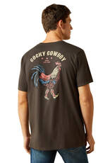 Ariat Mens Ariat Cocky Cowboy Vintage Black T Shirt