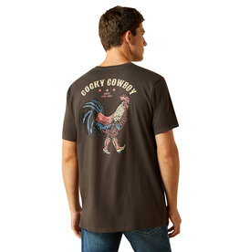 Ariat Mens Ariat Cocky Cowboy Vintage Black T Shirt