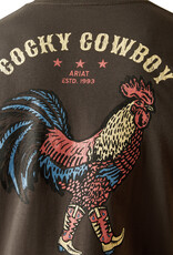 Ariat Mens Ariat Cocky Cowboy Vintage Black T Shirt
