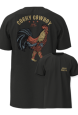 Ariat Mens Ariat Cocky Cowboy Vintage Black T Shirt