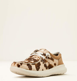 Ariat Womens Ariat Tan And White Hair On Cow Print Hilo Casual Shoe