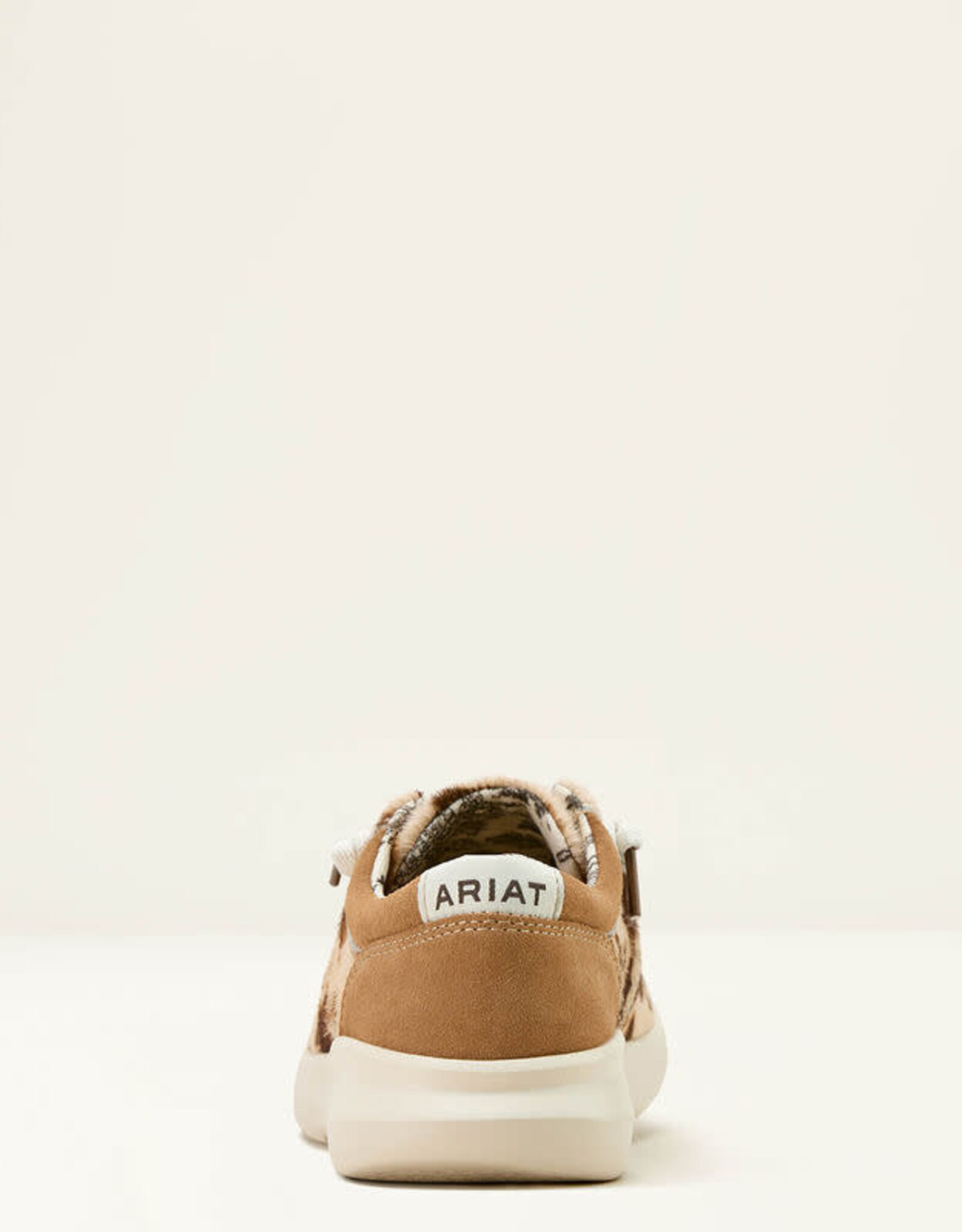 Ariat Womens Ariat Tan And White Hair On Cow Print Hilo Casual Shoe