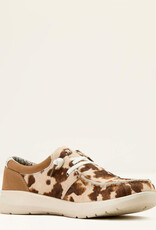 Ariat Womens Ariat Tan And White Hair On Cow Print Hilo Casual Shoe