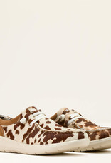 Ariat Womens Ariat Tan And White Hair On Cow Print Hilo Casual Shoe