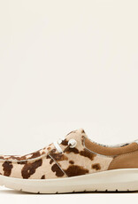 Ariat Womens Ariat Tan And White Hair On Cow Print Hilo Casual Shoe