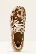 Ariat Womens Ariat Tan And White Hair On Cow Print Hilo Casual Shoe