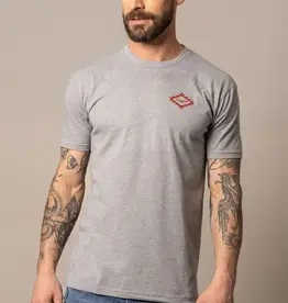 Mens Kimes Ranch Heather Grey San Juan Short Sleeve Logo T Shirt