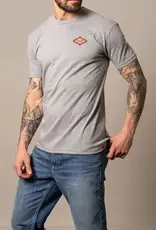 Mens Kimes Ranch Heather Grey San Juan Short Sleeve Logo T Shirt