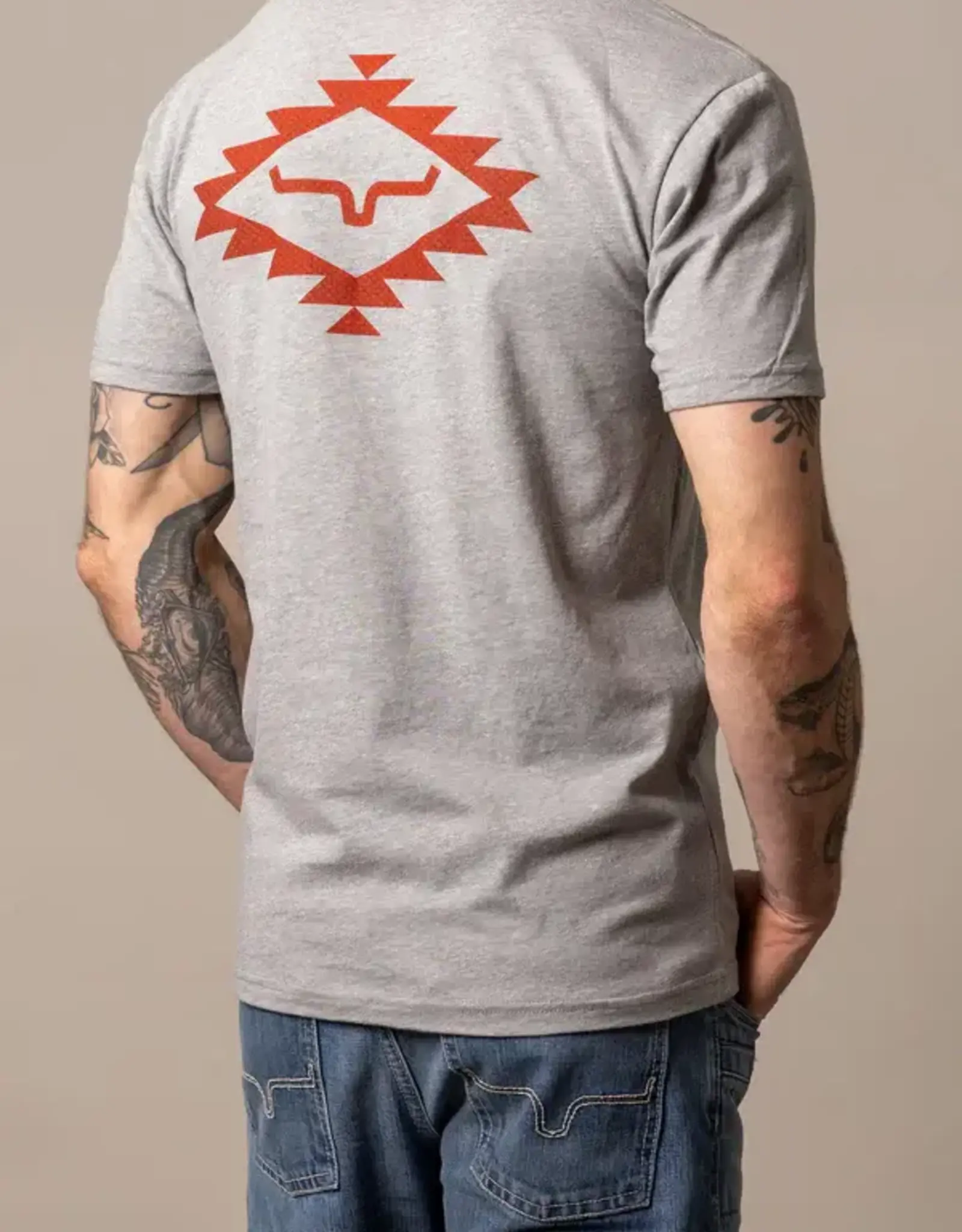 Mens Kimes Ranch Heather Grey San Juan Short Sleeve Logo T Shirt