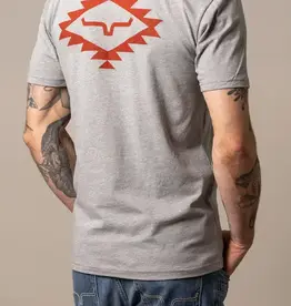 Mens Kimes Ranch Heather Grey San Juan Short Sleeve Logo T Shirt