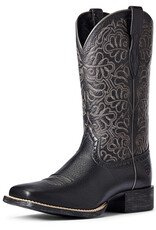 Ariat Womens Ariat Round Up Remuda Black Deertan Cowboy Boot