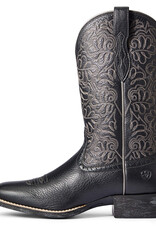 Ariat Womens Ariat Round Up Remuda Black Deertan Cowboy Boot