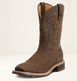 Ariat Mens Ariat Hybrid Rancher Waterproof Wide Square Toe Cowboy Boot
