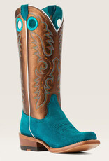 Ariat Womens  Ariat Futurity Boon Turquoise Roughout Western Cowboy Boot