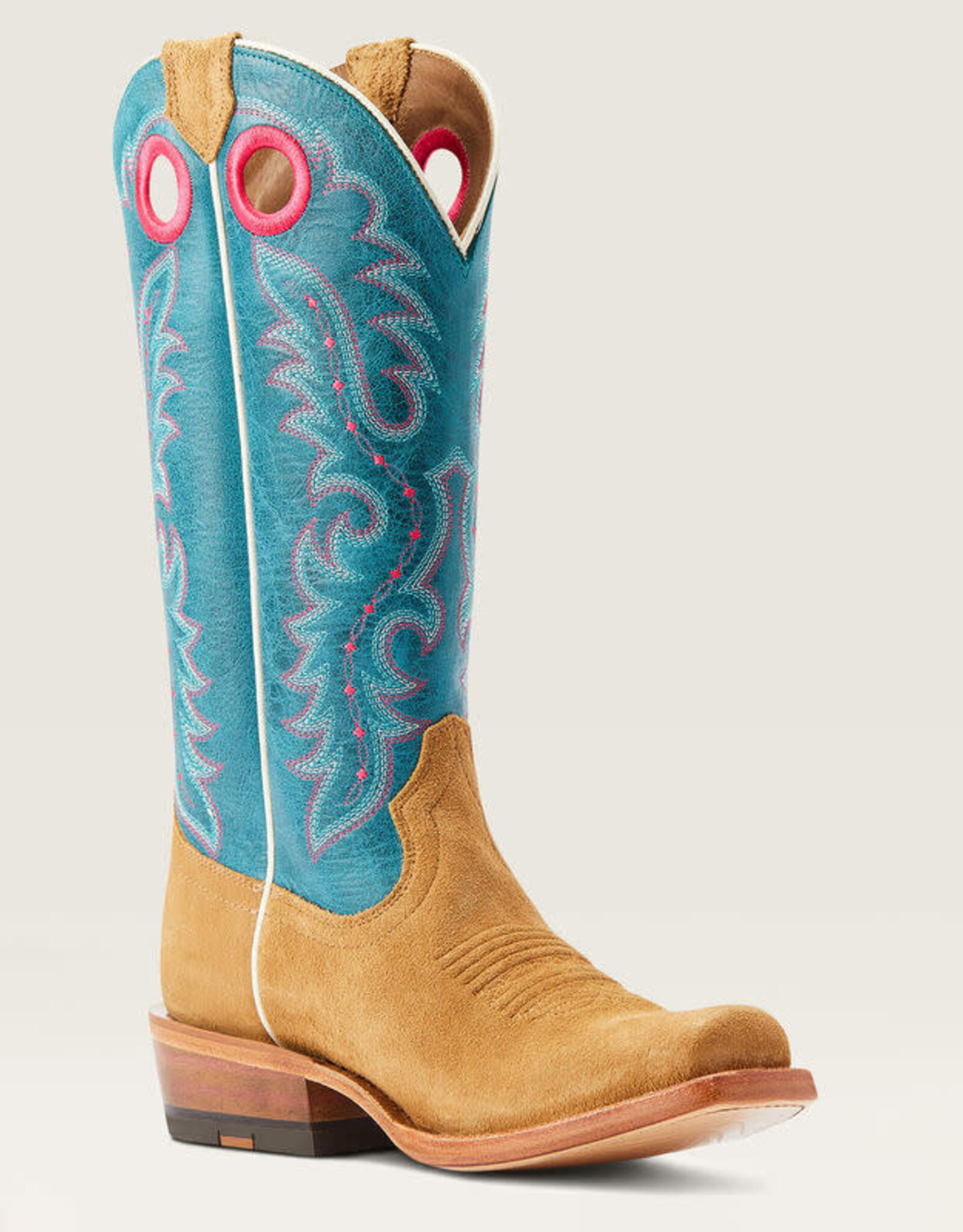 Ariat Womens  Ariat Futurity Boon Buckskin Roughout Western Cowboy Boot