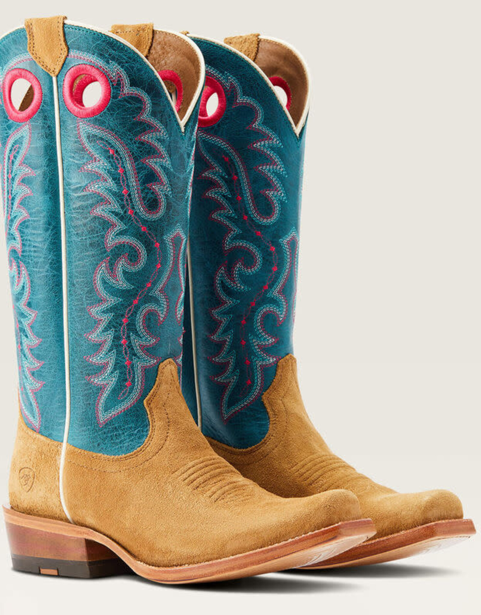 Ariat Womens  Ariat Futurity Boon Buckskin Roughout Western Cowboy Boot