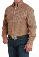 Cinch Mens Cinch Coral Print Long Sleeve Western Button Arena Shirt