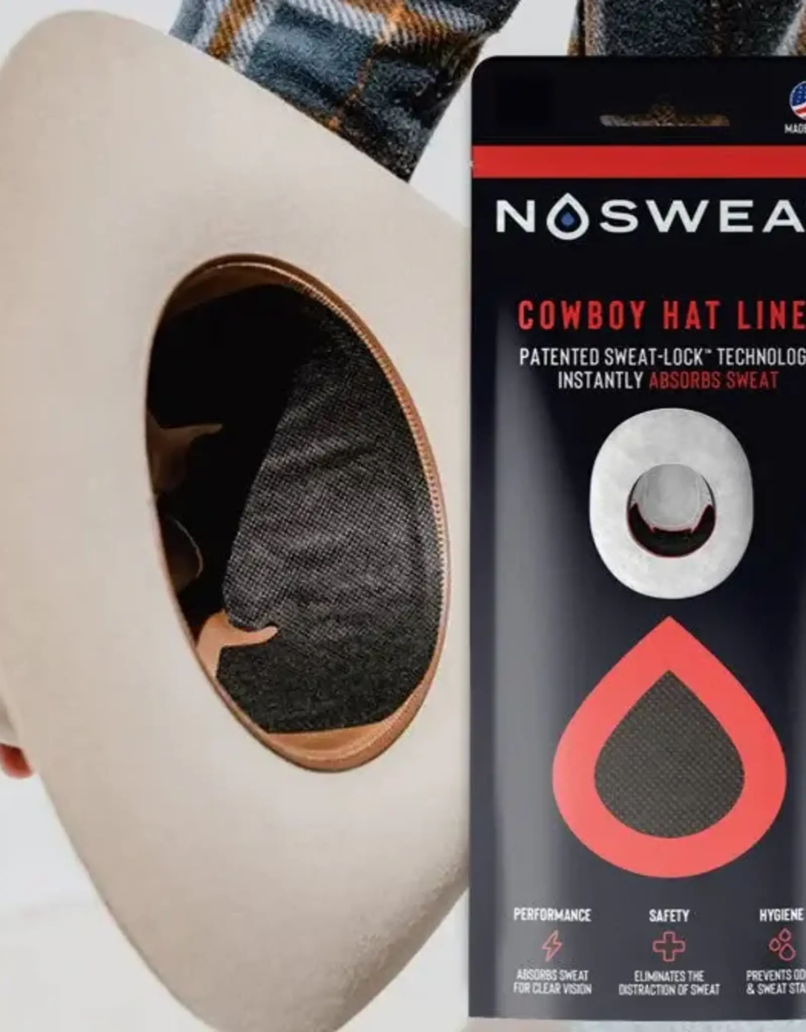 No Sweat No Sweat Cowboy Hat Liner
