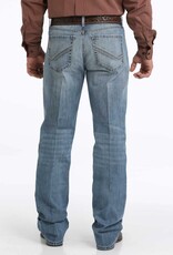 Cinch Mens Cinch Relax Fit Boot Cut Grant Light Stone Wash Western Denim Jean