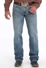 Cinch Mens Cinch Relax Fit Boot Cut Grant Light Stone Wash Western Denim Jean