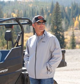 Cinch Mens Cinch Light Weight Grey Full Zipper Golf Jacket