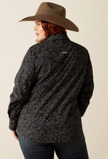 Ariat Womens Ariat Black Boot Stitch Kirby Stretch Long Sleeve Button Western Shirt Sz ~ S - 3X