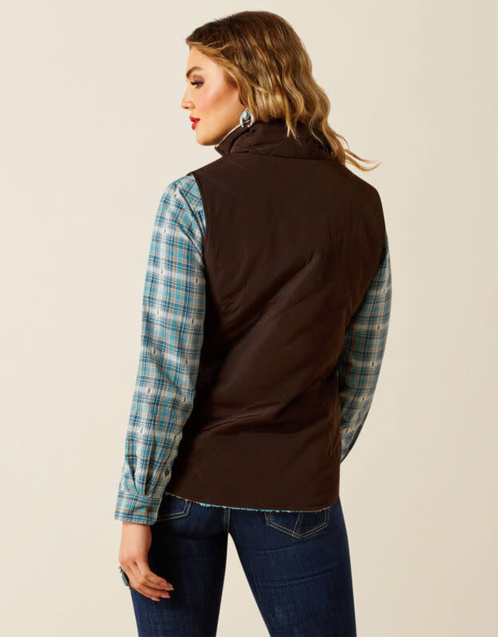 Ariat Ariats Womens Dilon 2.0 Insulated Fleece Reversible Vest ~ Plus Sizes