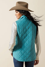Ariat Ariats Womens Teal Dilon 2.0 Insulated Fleece Reversible Vest