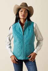 Ariat Ariats Womens Teal Dilon 2.0 Insulated Fleece Reversible Vest