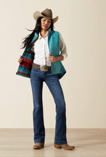 Ariat Ariats Womens Teal Dilon 2.0 Insulated Fleece Reversible Vest