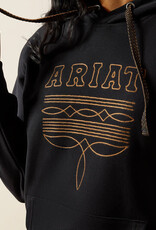 Ariat Ariat Womens Black Boot Stitch Pullover Hoodie ~ Plus Sizes