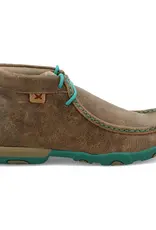 Womens Twisted X Driving Mocs Bomber Brown and Turquoise Womens Twisted X Driving Mocs Bomber Brown and Turquoise