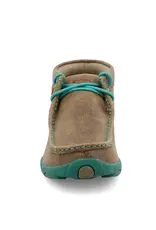 Womens Twisted X Driving Mocs Bomber Brown and Turquoise Womens Twisted X Driving Mocs Bomber Brown and Turquoise