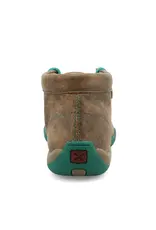 Womens Twisted X Driving Mocs Bomber Brown and Turquoise Womens Twisted X Driving Mocs Bomber Brown and Turquoise