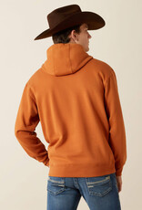 Ariat Mens Ariat Logo Contrasting Hood Western Pullover Hoodie