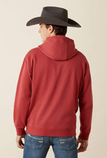 Ariat Ariat Mens Brick Red Liquid Flag Logo Pullover Hoodie ~ Matching Boys