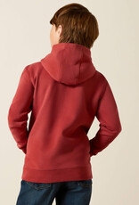 Ariat Ariat Boys Brick Red Liquid Flag Logo Pullover Hoodie ~ Matching Mens