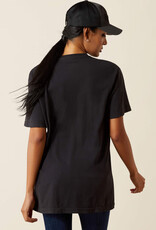 Ariat Womens Ariat Black Boot Stitched Logo Short Sleeve T Shirt
