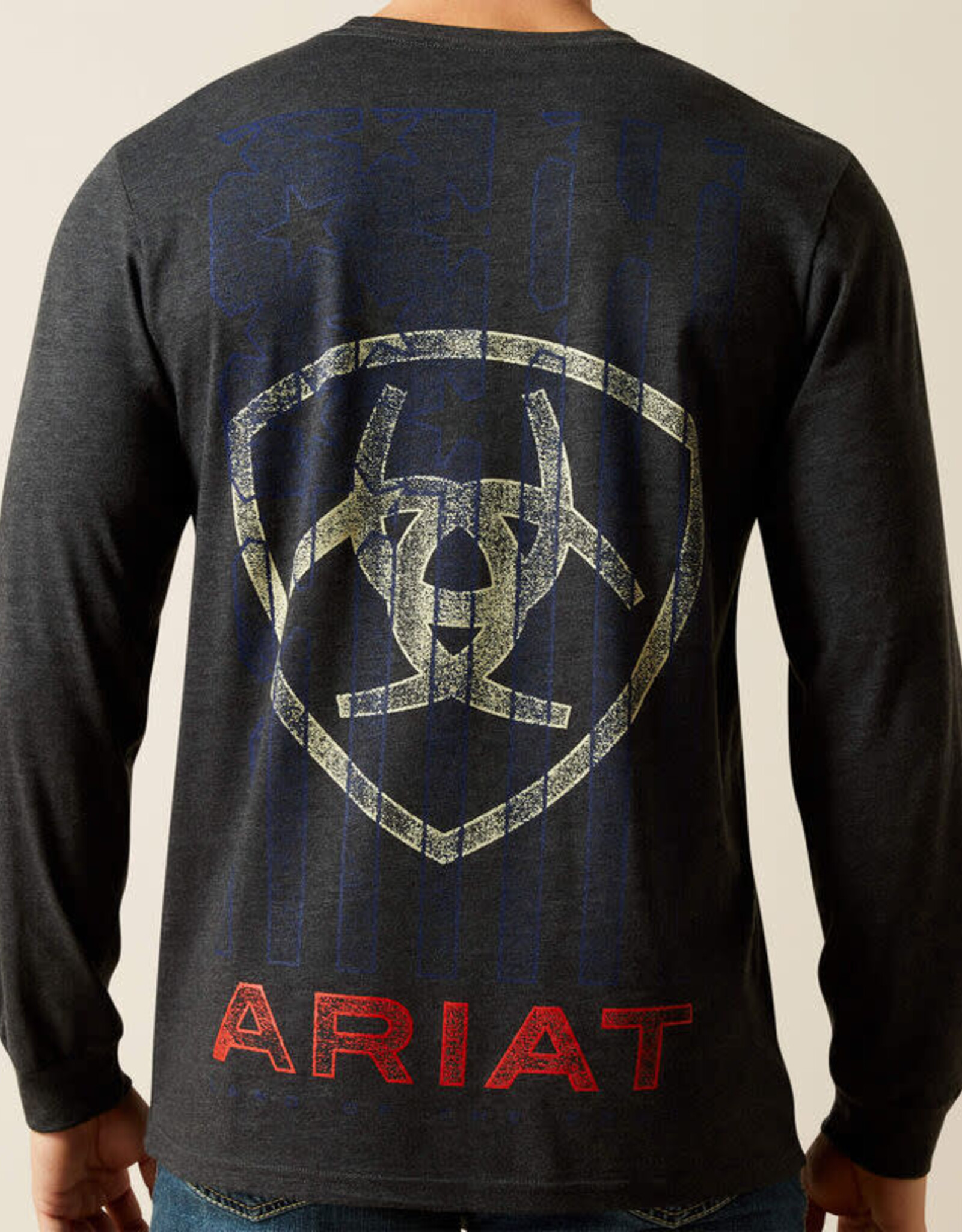 Ariat Mens Ariat Stamped Freedom Classic Fit Long Sleeve T-Shirt