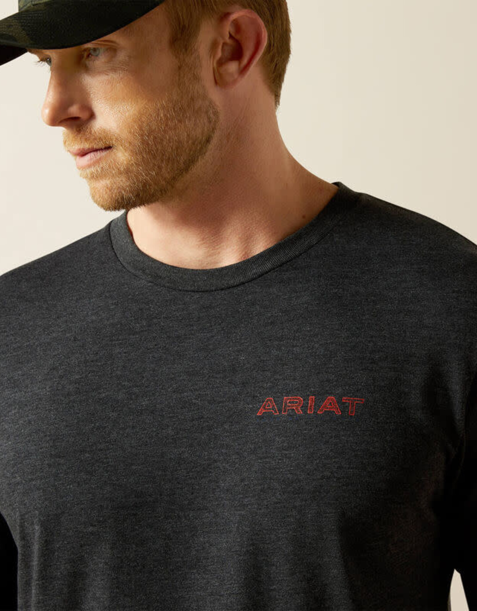 Ariat Mens Ariat Stamped Freedom Classic Fit Long Sleeve T-Shirt