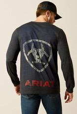 Ariat Mens Ariat Stamped Freedom Classic Fit Long Sleeve T-Shirt
