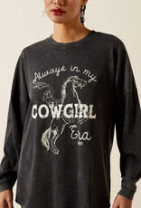 Ariat Womens Ariat Black Mineral Cowgirl Era Logo Short Sleeve T Shirt