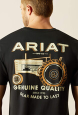Ariat Mens Ariat Black Tractor Short Sleeve T Shirt