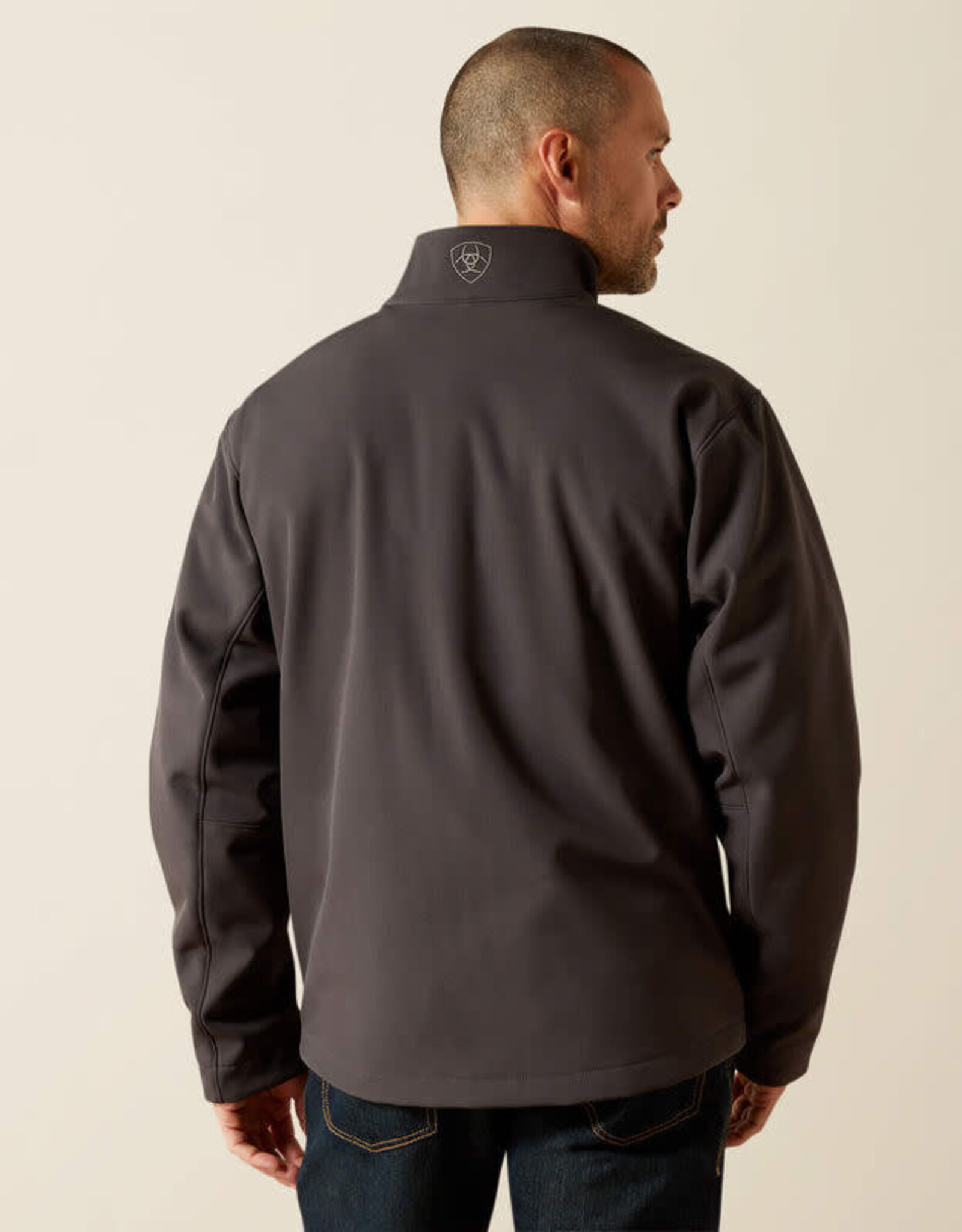 Ariat Ariat Mens Phantom Grey Softshell Logo Jacket