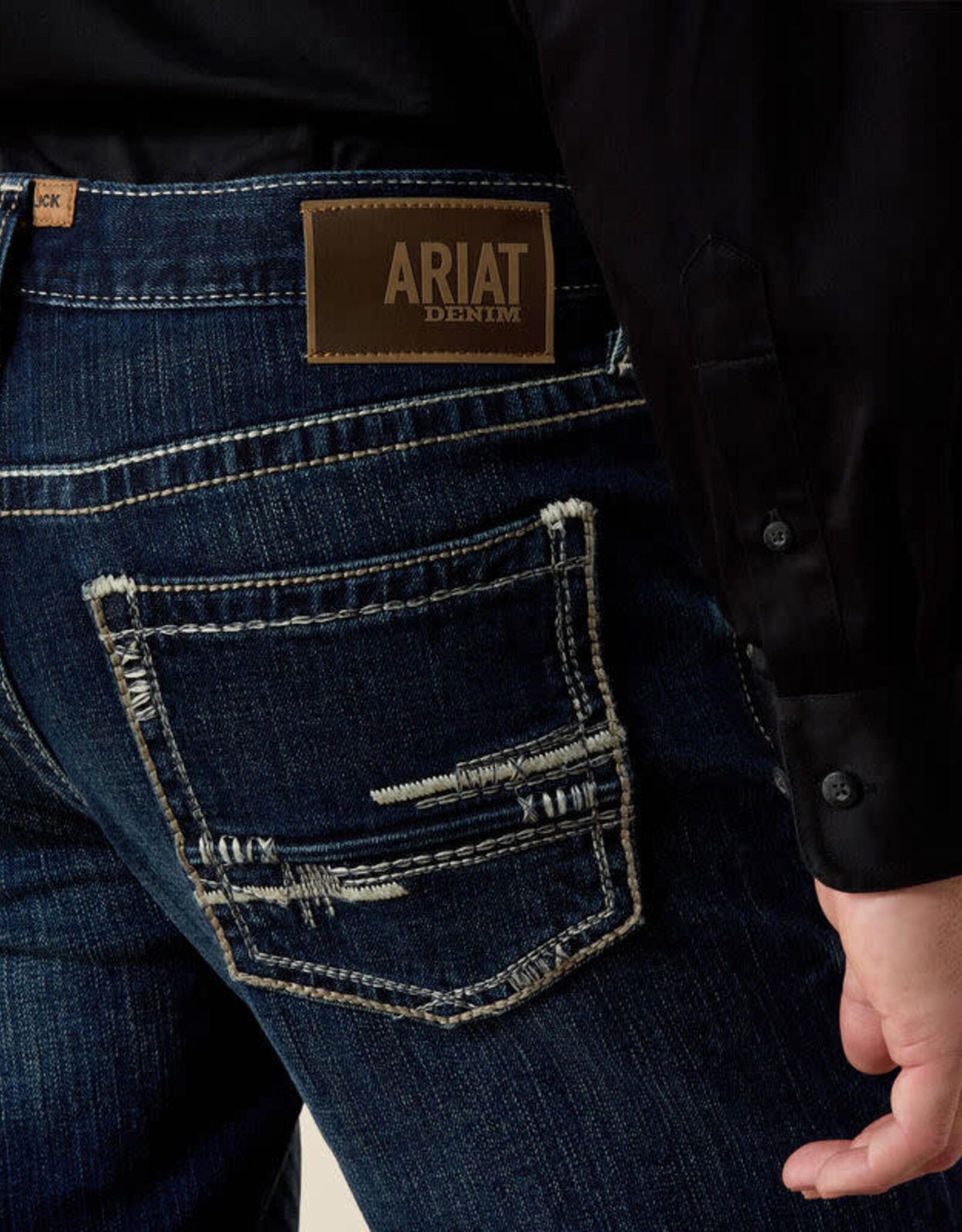 Ariat Ariat Mens Turnout Adkins Stretch Jeans M4 Relaxed Boot Cut