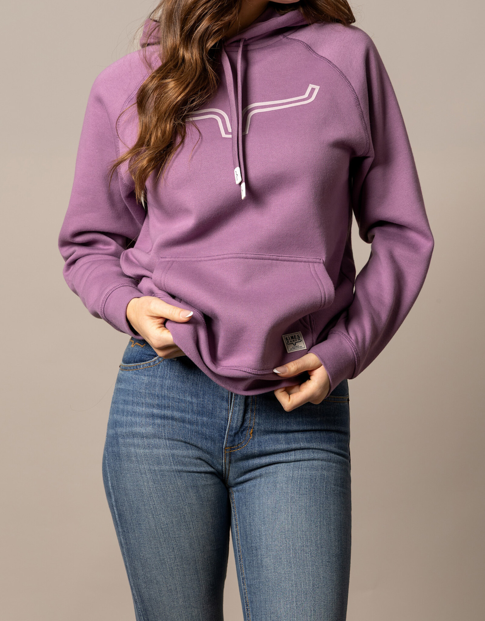 Kimes Womens Soft Lilac Outlier Pullover Hoodie