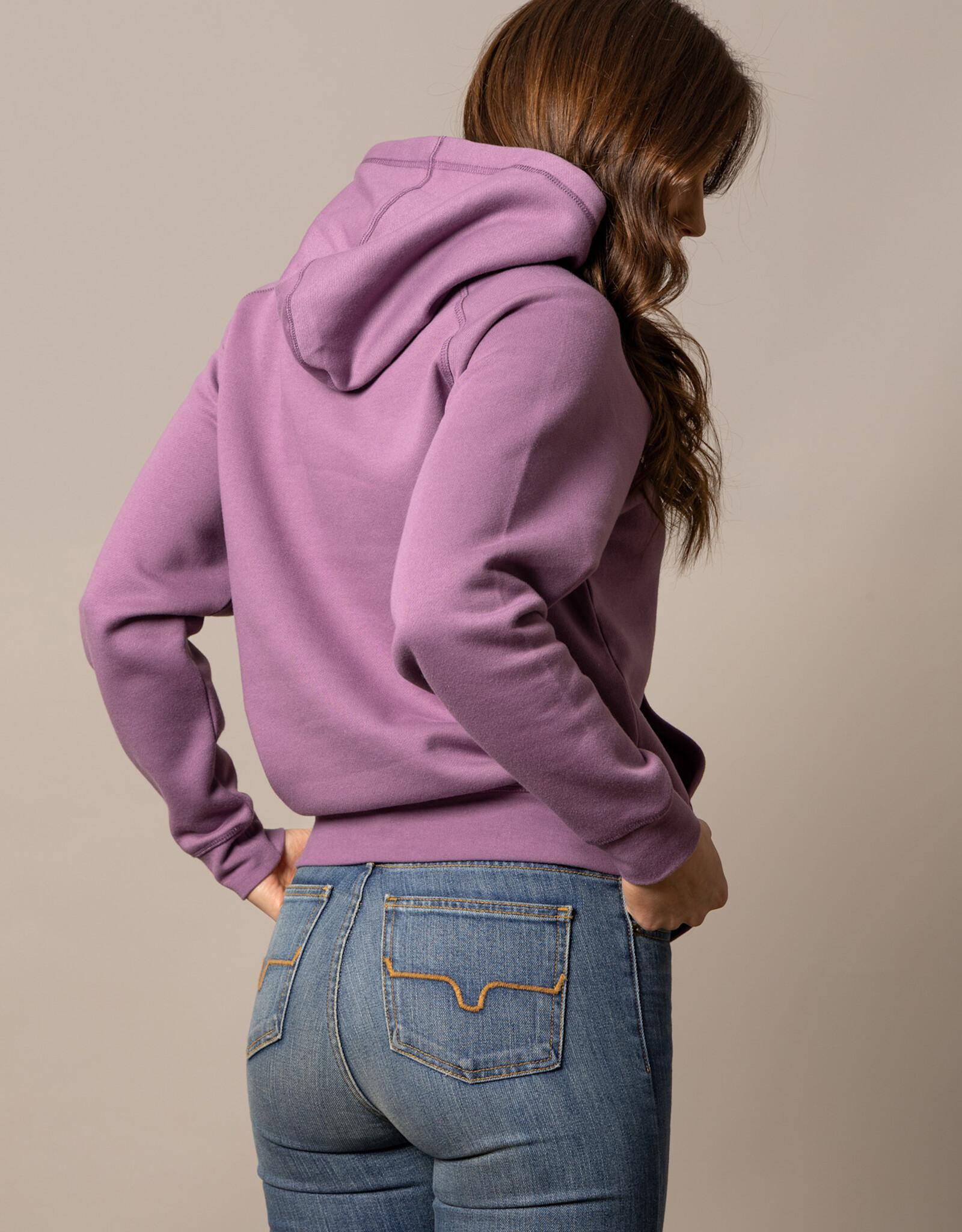 Kimes Womens Soft Lilac Outlier Pullover Hoodie